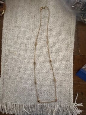 Michael Kors- Gold Long Strand Necklace